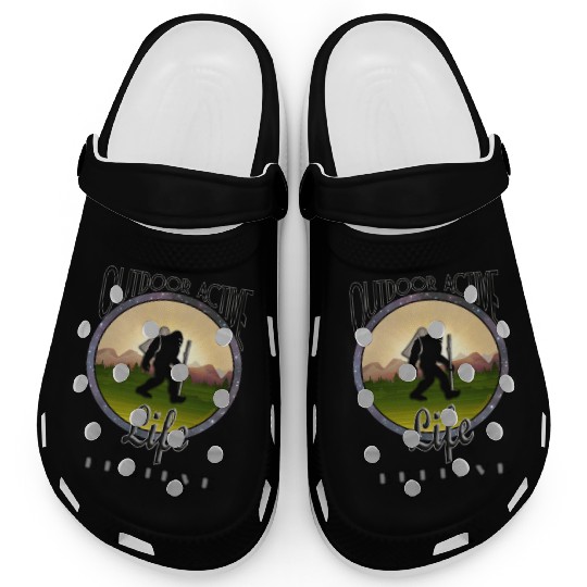 OutdoorActiveLife BIGFOOT BELIEVE Black Lettering Clogs