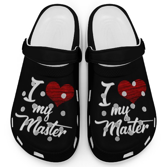 I love my Master BDSM Submissive Sub Slave gift Clogs