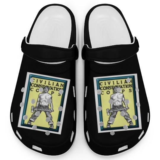 Civilian Conservation Corps Clogs Woodman ship 1940s CCC Gift Clogs