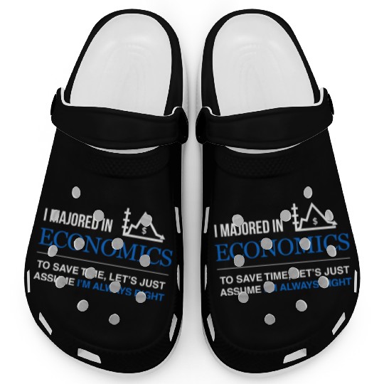 Student - i majored in economics men Clogs