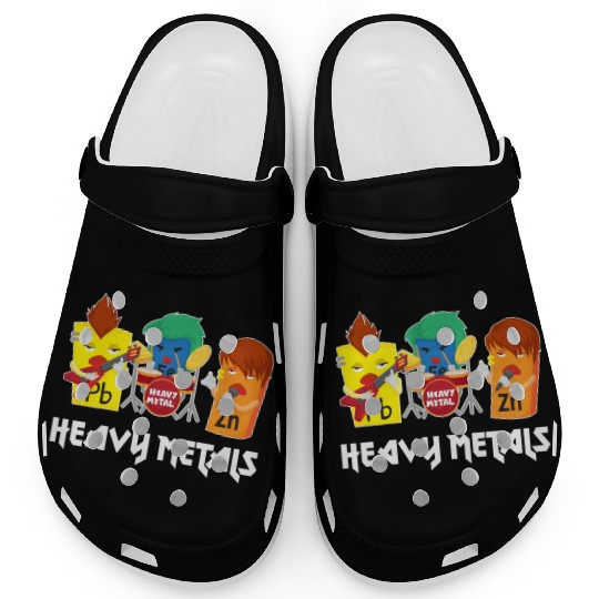 Funny Heavy Metals Chemistry Elements Rock Band Clogs