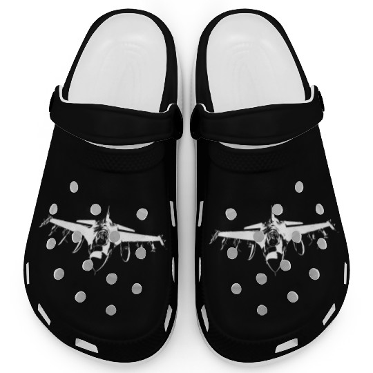 Fighter jet pilot airforce Clogs