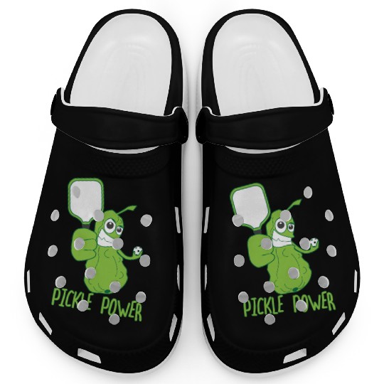 Pickleball Funny Pickle Power Clogs