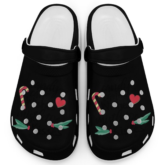 Candy cane wishes and mistletoe kisses Clogs