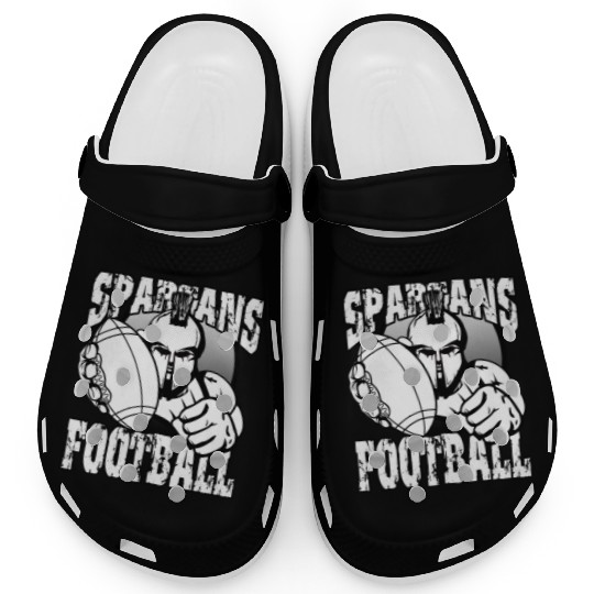 Spartans Football Homecoming Sports School Pride Clogs