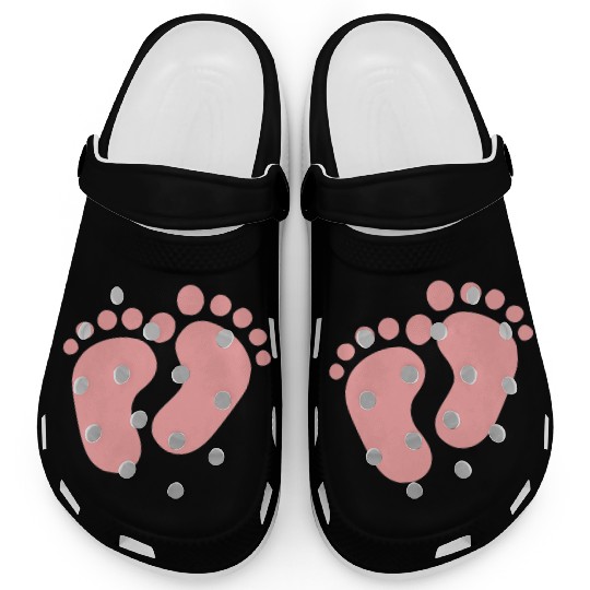 Baby Feet Pastel Pink Pregnancy Maternity Clogs