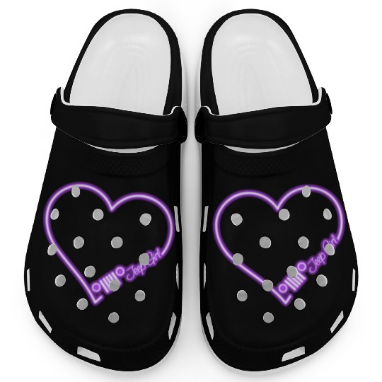 Jeep Love Purple Neon Clogs