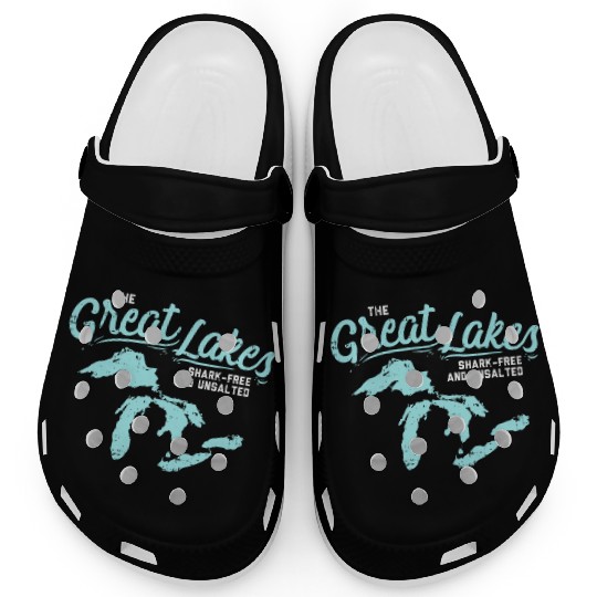 Lake The Great Lakes Silhouette USA Border Gift Clogs