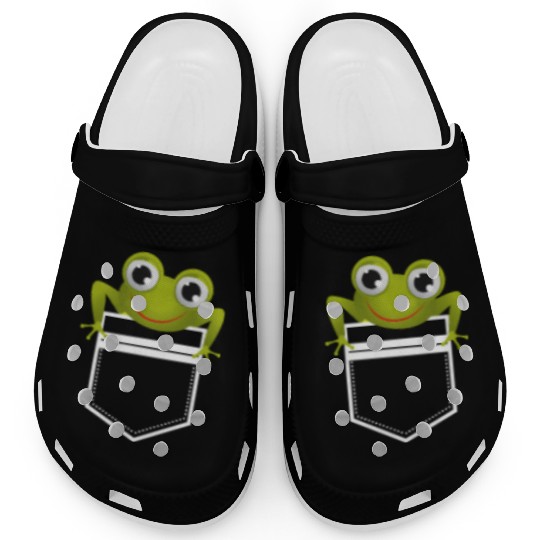 Cute Pocket Frog Toad Amphibian Animal Gift Clogs