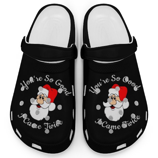 Adult Humor Naughty Dirty Santa Christmas Gift Clogs