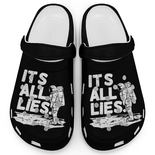 Moon Landing Conspiracy Theory Illuminati Gift Clogs
