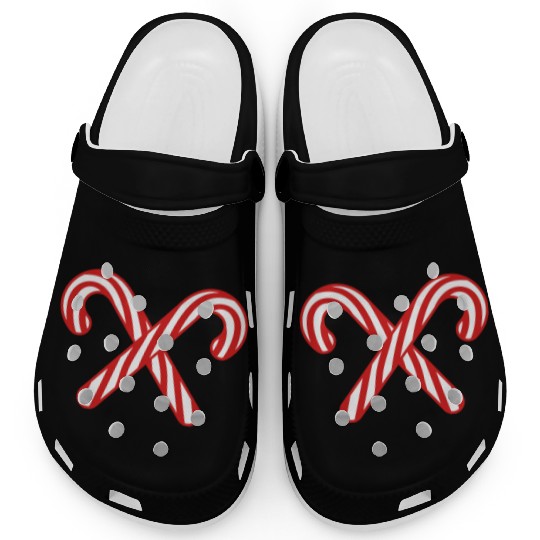 2 candy cane cross x delicious candy sugar sweet h Clogs