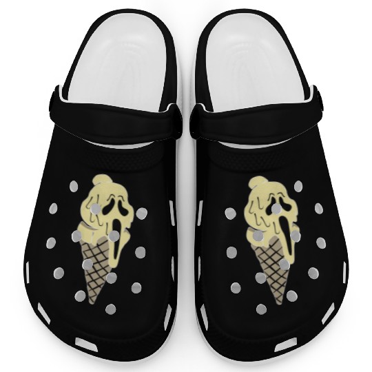 I Scream Ice Funny Clogs
