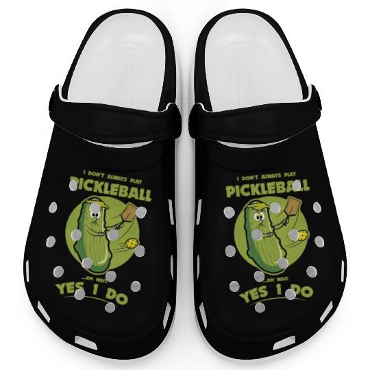 Pickle Pickleball Play - Funny Player Pickle Ball Clogs