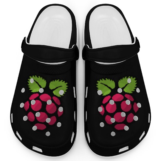 Raspberry Pi Pixel Logo Clogs