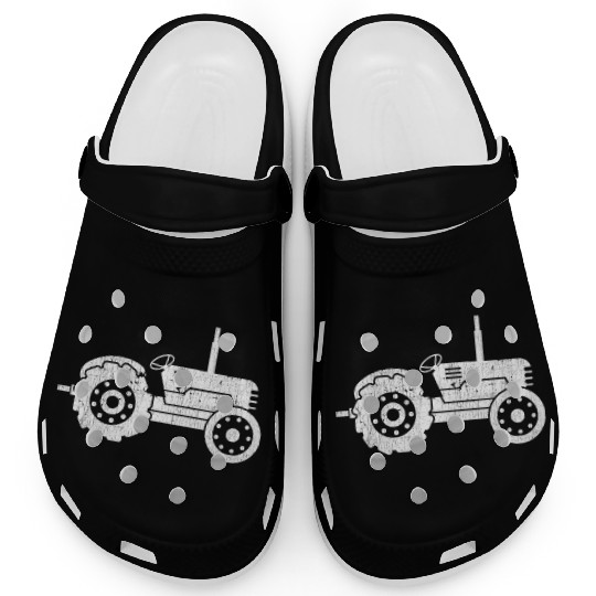 Tractor Driving Farmer Farming Farm Gift Clogs