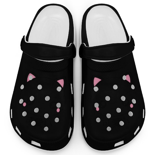 Cute Kawaii Cat Face Japanese Anime Clogs