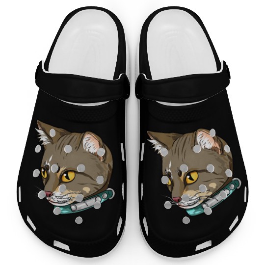 Brazilian Shorthair Cat Face Love Sweet cool funny Clogs