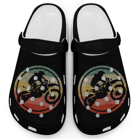 Vintage Motocross Enduro Dirt Bike Gift Clogs