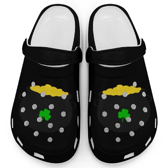 Pot of Gold St Patricks Day Clogs