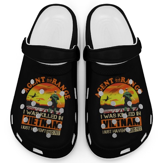 Agent Orange I Was Killed In Vietnam Clogs