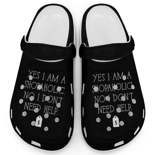I Love To Shop Shopaholic Novelty Gift Clogs
