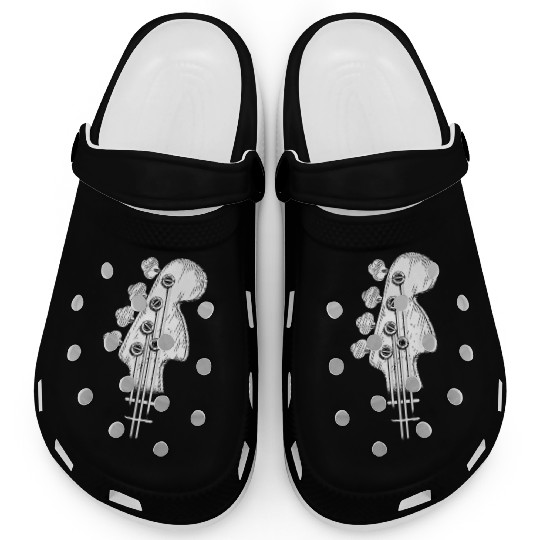 Head of a bass guitar Clogs