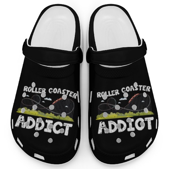 Roller Coaster Addiction Clogs
