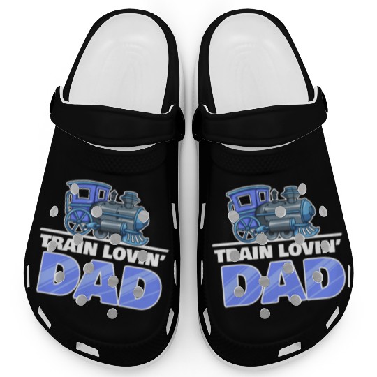Railroad Train Lovers Dad Father's Day Gift Clogs