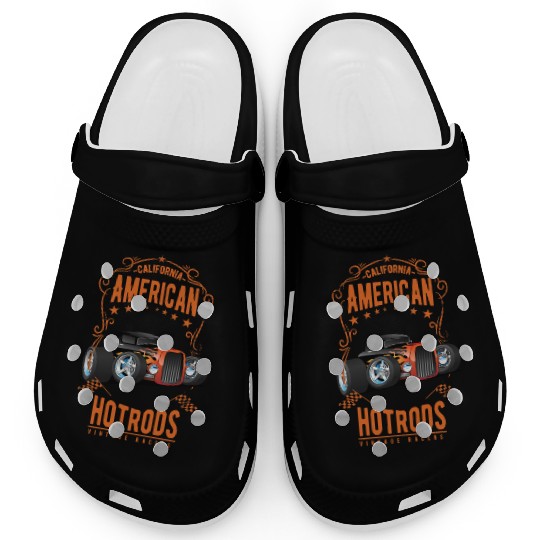 American Hot Rod Car Race Clogs