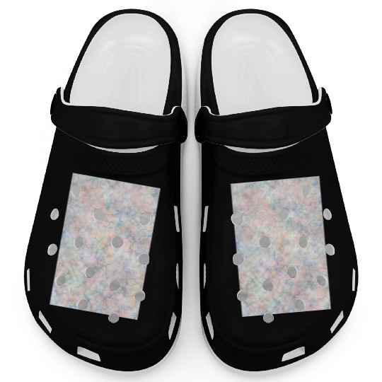 Multicolor Pastel Rainbow Marble Pattern Clogs