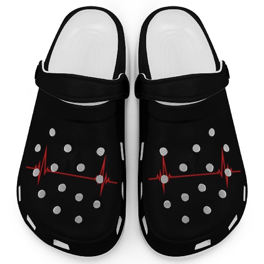 pulse heartbeat frequency dad father and daughter Clogs