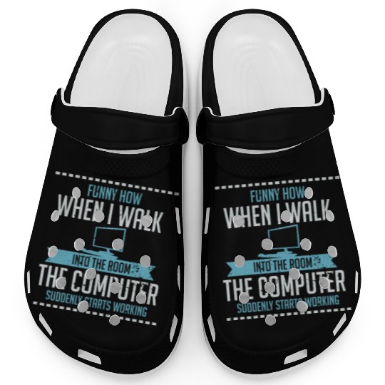 Funny Computer Geek Clogs: Tech Support I Software