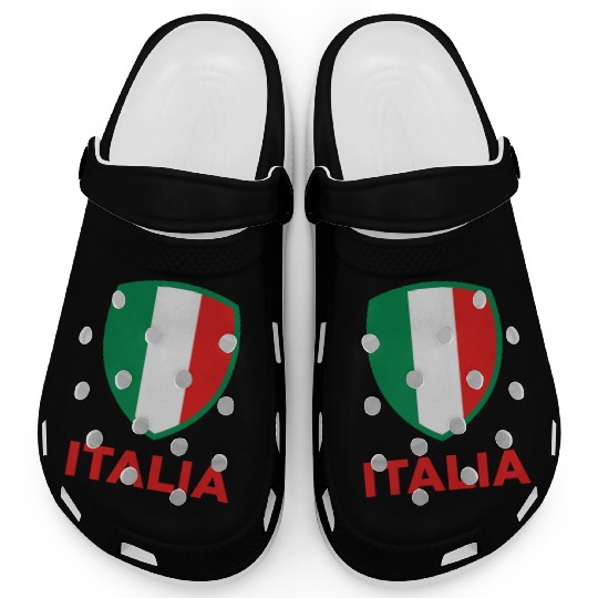 National Flag of Italy Clogs