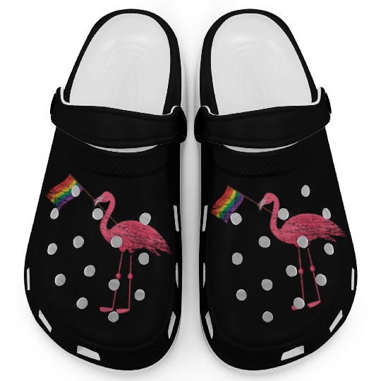 Flamingo Rainbow Clogs