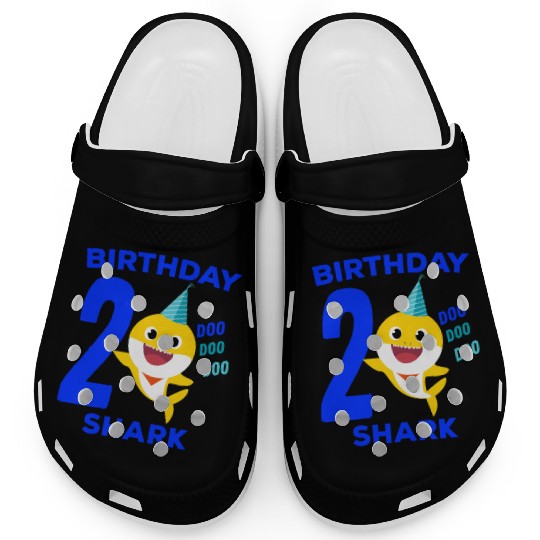 Baby Shark 2nd Birthday - Baby Shark Song Gifts Clogs