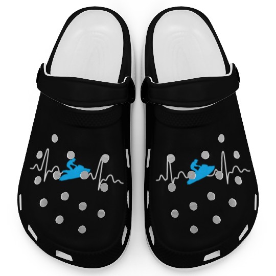 Jet Ski Heartbeat Athletic Beach Summer Sports Clogs