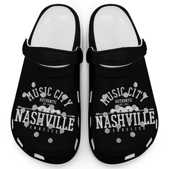 Nashville Music City Tennessee Country Music Gift Clogs