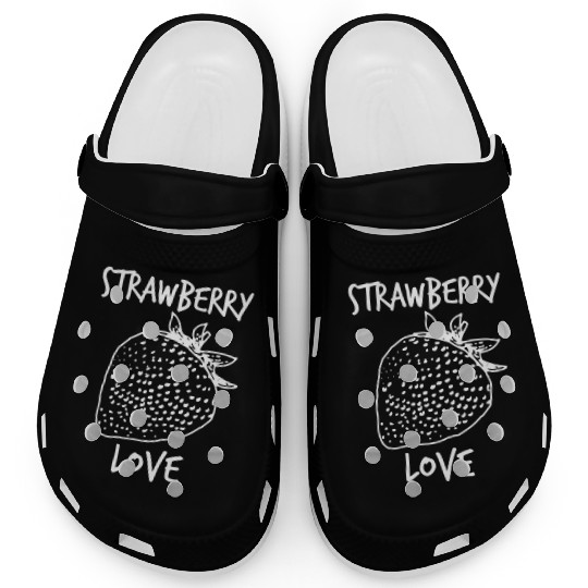 Strawberry love, strawberry, love white Clogs