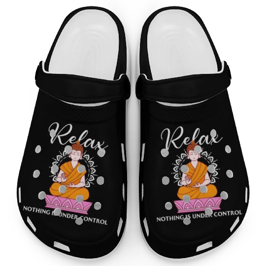 Buddha Quote india hindu shanti Buddhist Relax Clogs
