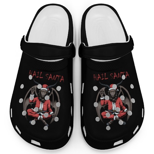 Christmas Hail Santa Satanism Goat Baphomet Satan Clogs