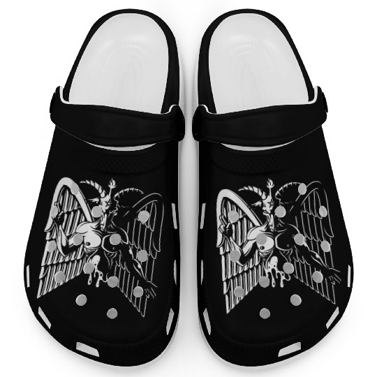Dark Goat Baphomet - Satanic Lucifer Beelzebub Clogs