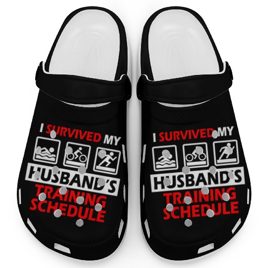 Triathlon Wife Gift Sport Athlete Women Husband Clogs