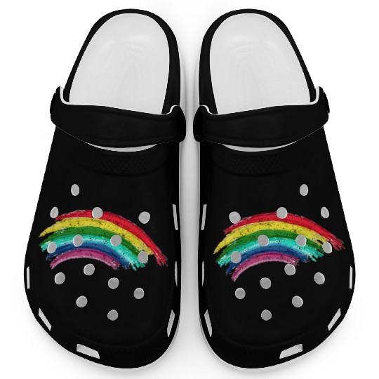 Vintage Full Rainbow Clogs
