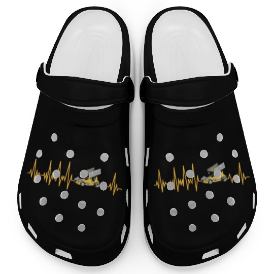 Sprint Car Racing Heartbeat Pulse Clogs