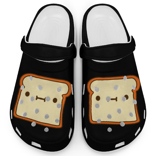 toast bread slice bun sweet cute Clogs