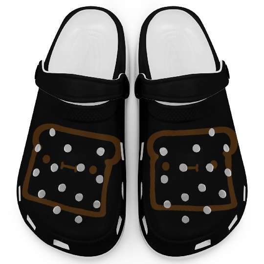 bread toast slice bun sweet cute Clogs