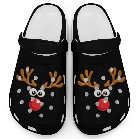 Christmas Rudolph reindeer winter nature gift Clogs