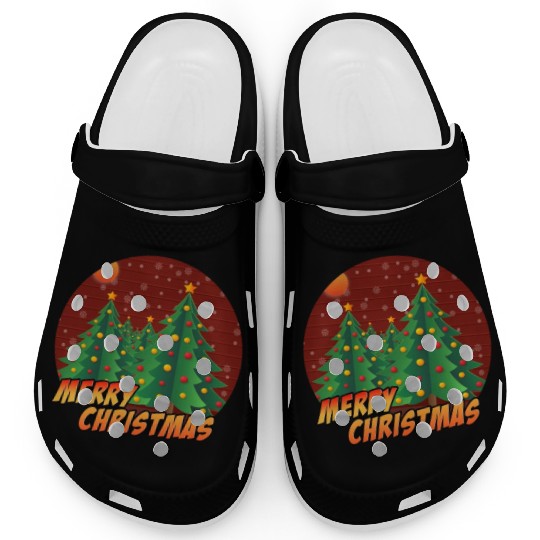 Christmas Xmas Tree Winter Snow Merry Christmas Clogs