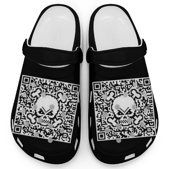 Skull And Crossbones (Quick Response Code / NEG) Clogs
